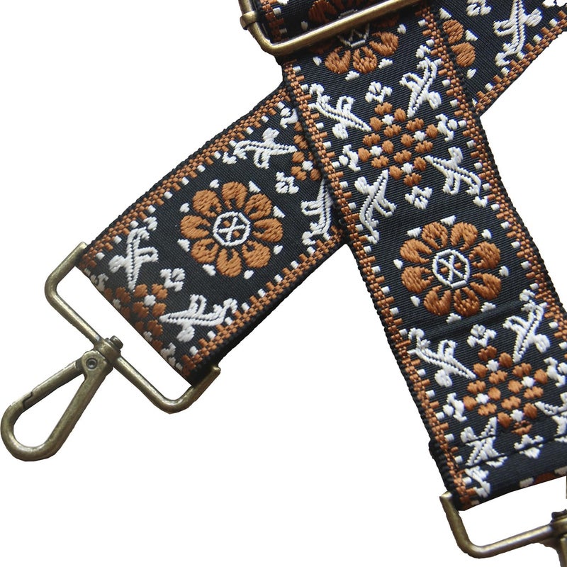 Yiaizhuo Casual 2" Wide Women's Purse Strap Replacement Crossbody Canvas Bags Shoulder Guitar Straps for Handbag Adjustable - Image 2